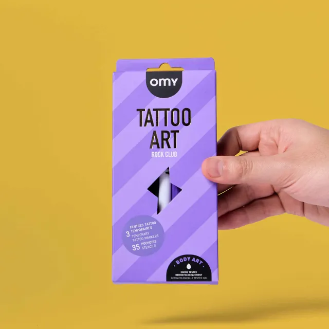 OMY Rock Club tatoveringstuscher til hud 3 stk