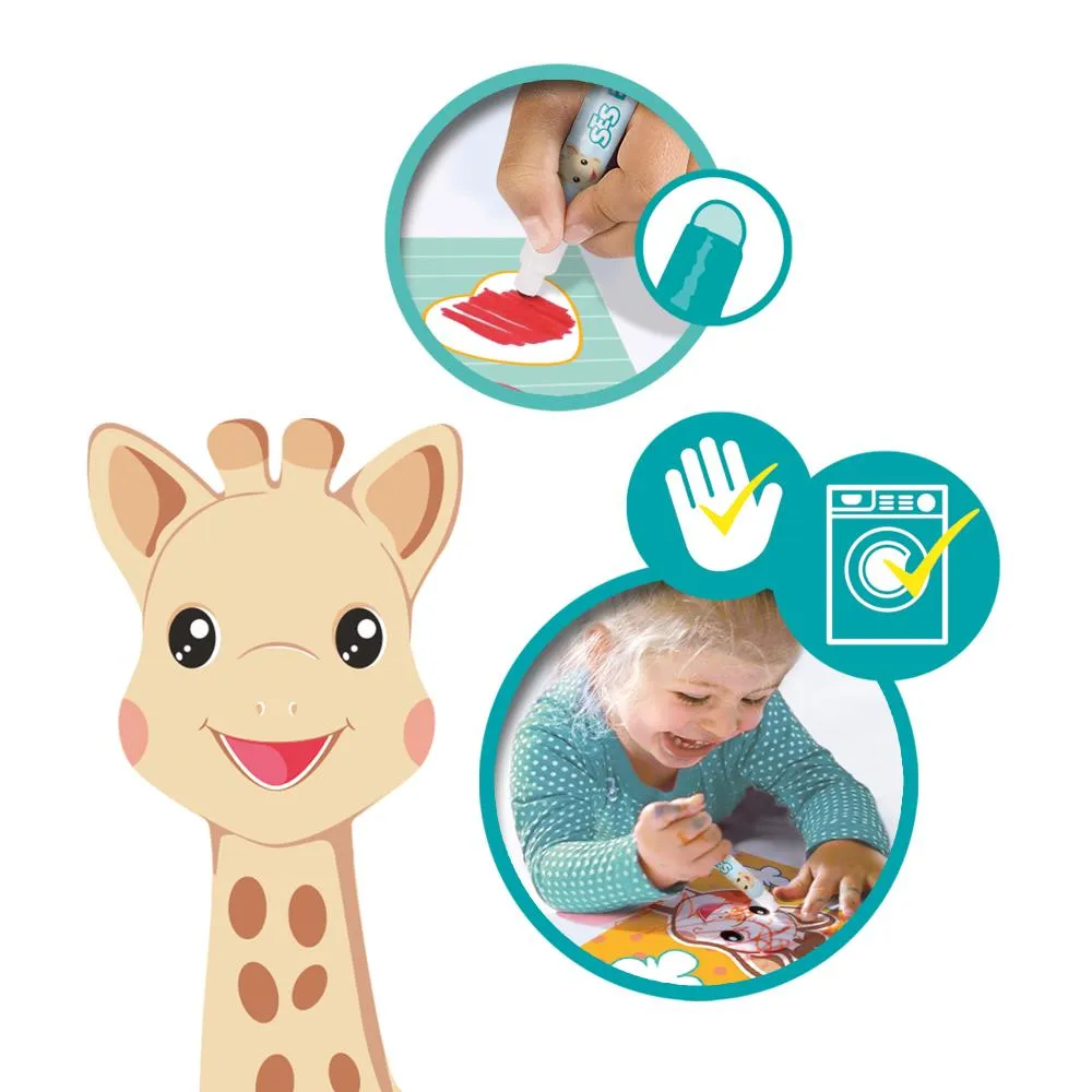 SES Creative Sophie la Girafe malesæt fingerfarve
