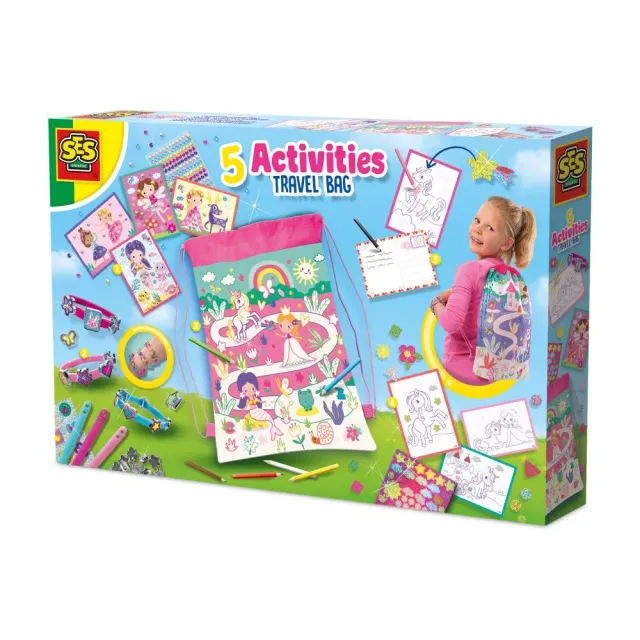 SES Creative Activity Rygsæk 5-i-1 kreasæt enhjørning