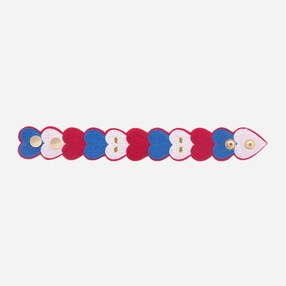 OMY Amour Tricolore armbånd broderet