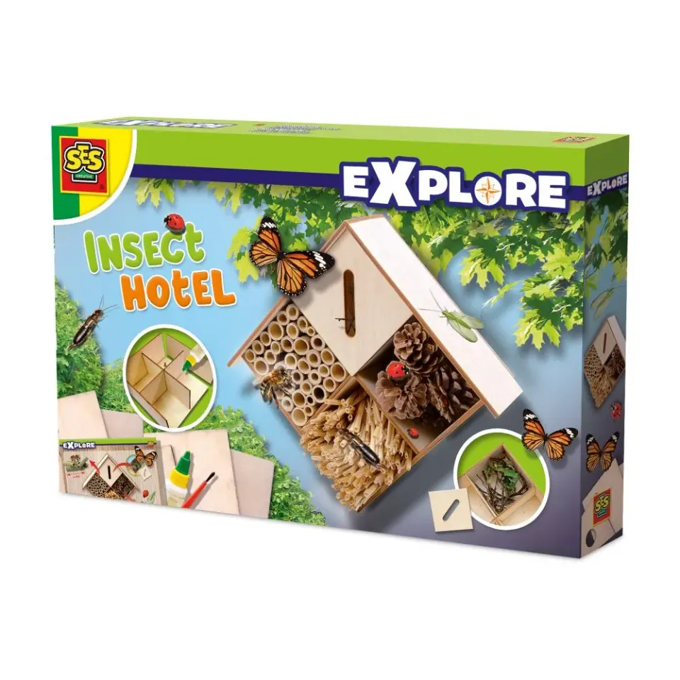SES Creative Explore insekthotel i træ fra 5 år