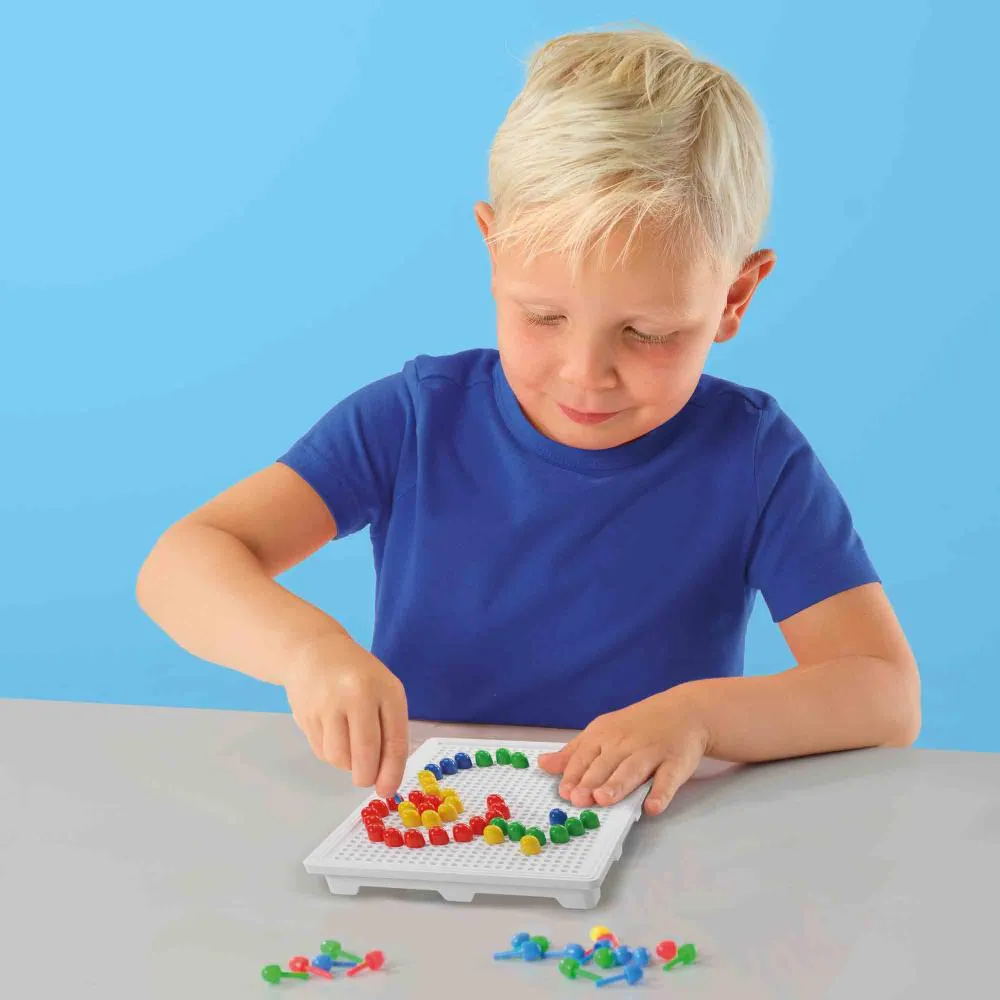 SES Creative mosaikbræt compact mosaikspil 100 pinde genbrugelig