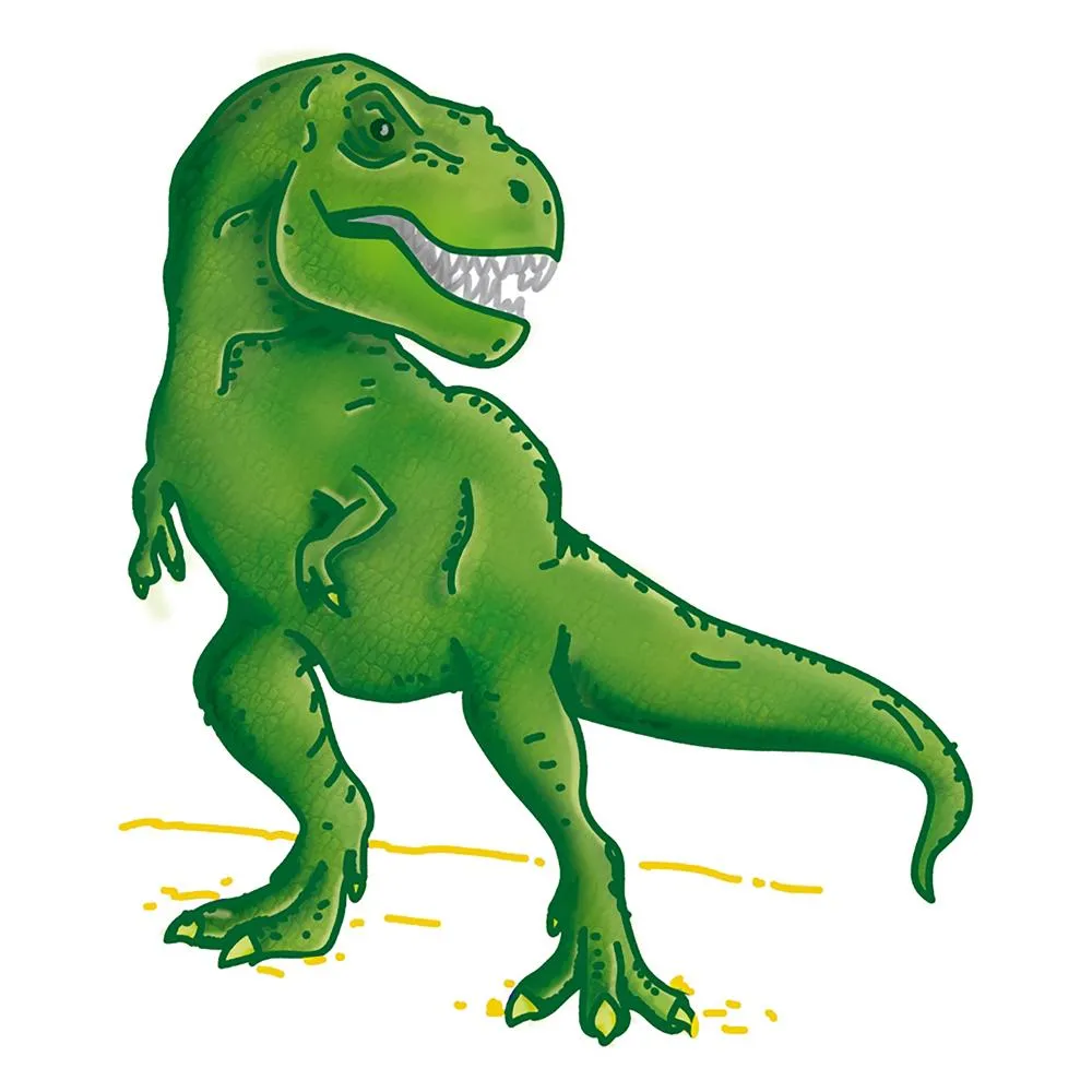 SES Creative Dino stempelsæt foamstempler 11 stk 3 farver