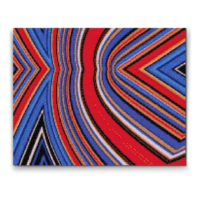 Road2Art Abstrakt diamond painting 30x40 cm runde