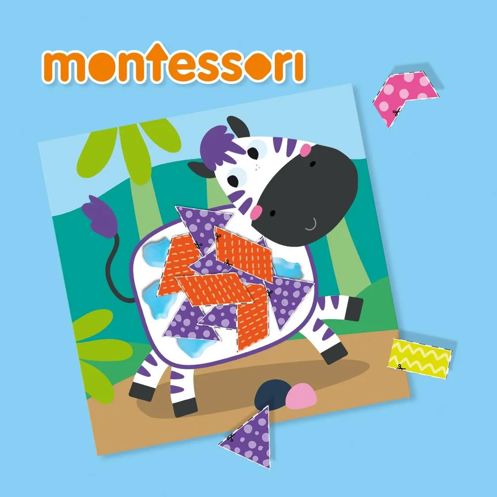 SES Creative Montessori klippesæt former børnesaks