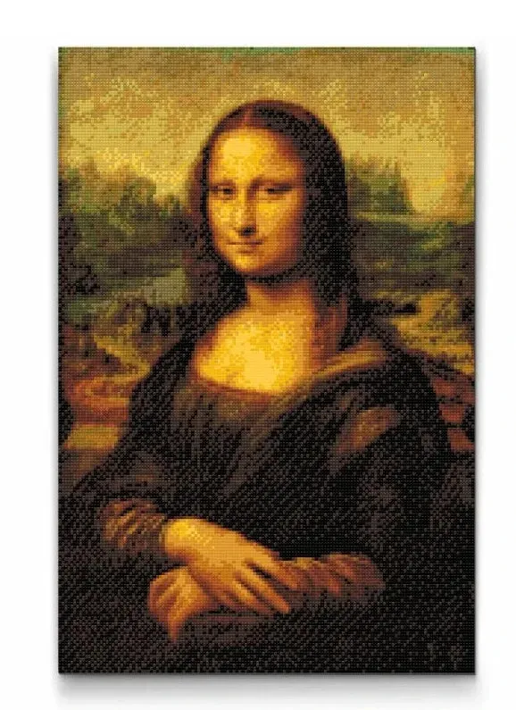 Road2Art Mona Lisa diamond painting 40x60 cm firkantet