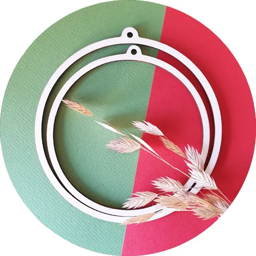 MooiHout DIY træringe hoops til jul 6 stk