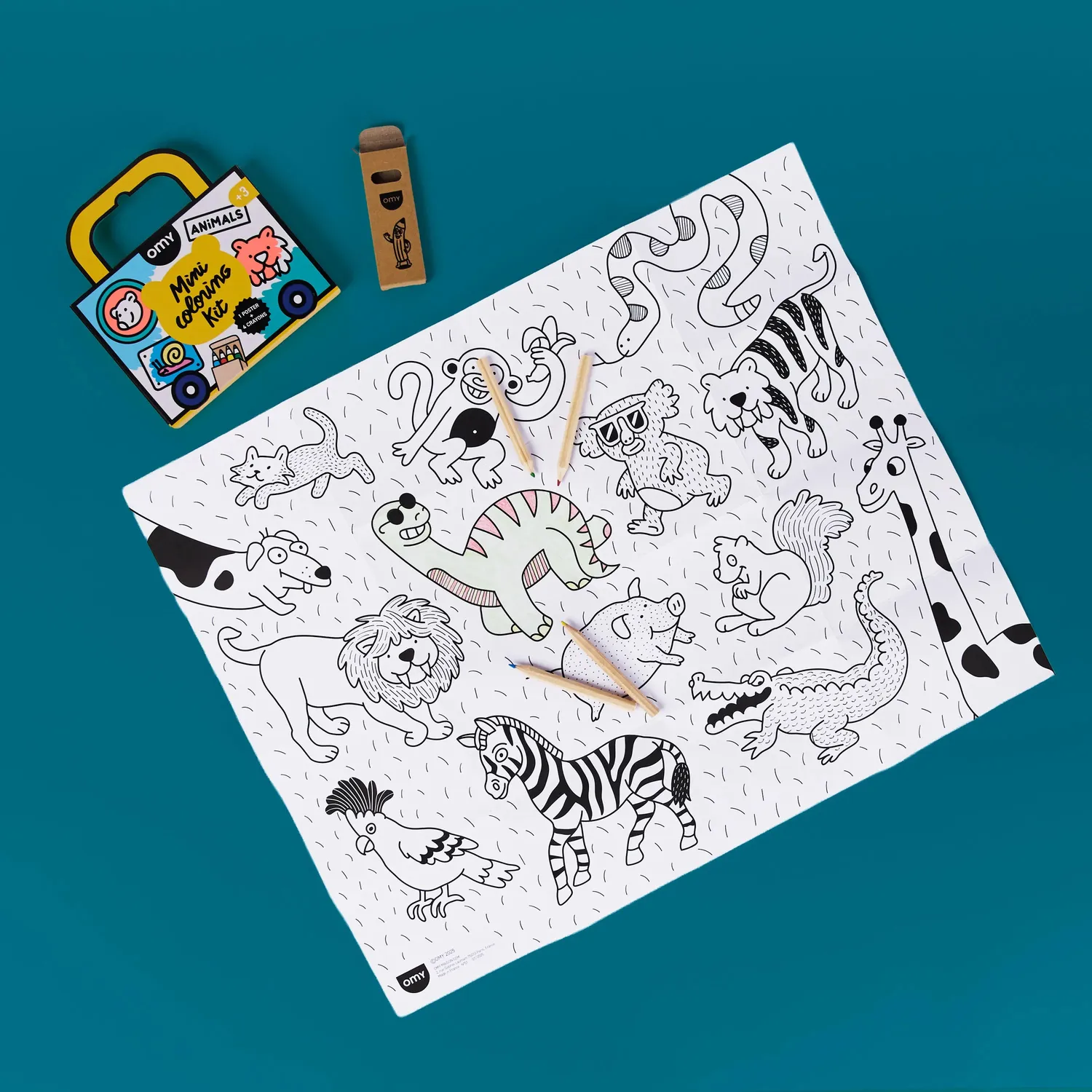 OMY Travel Box Kids Montessori rejsesæt 3-i-1