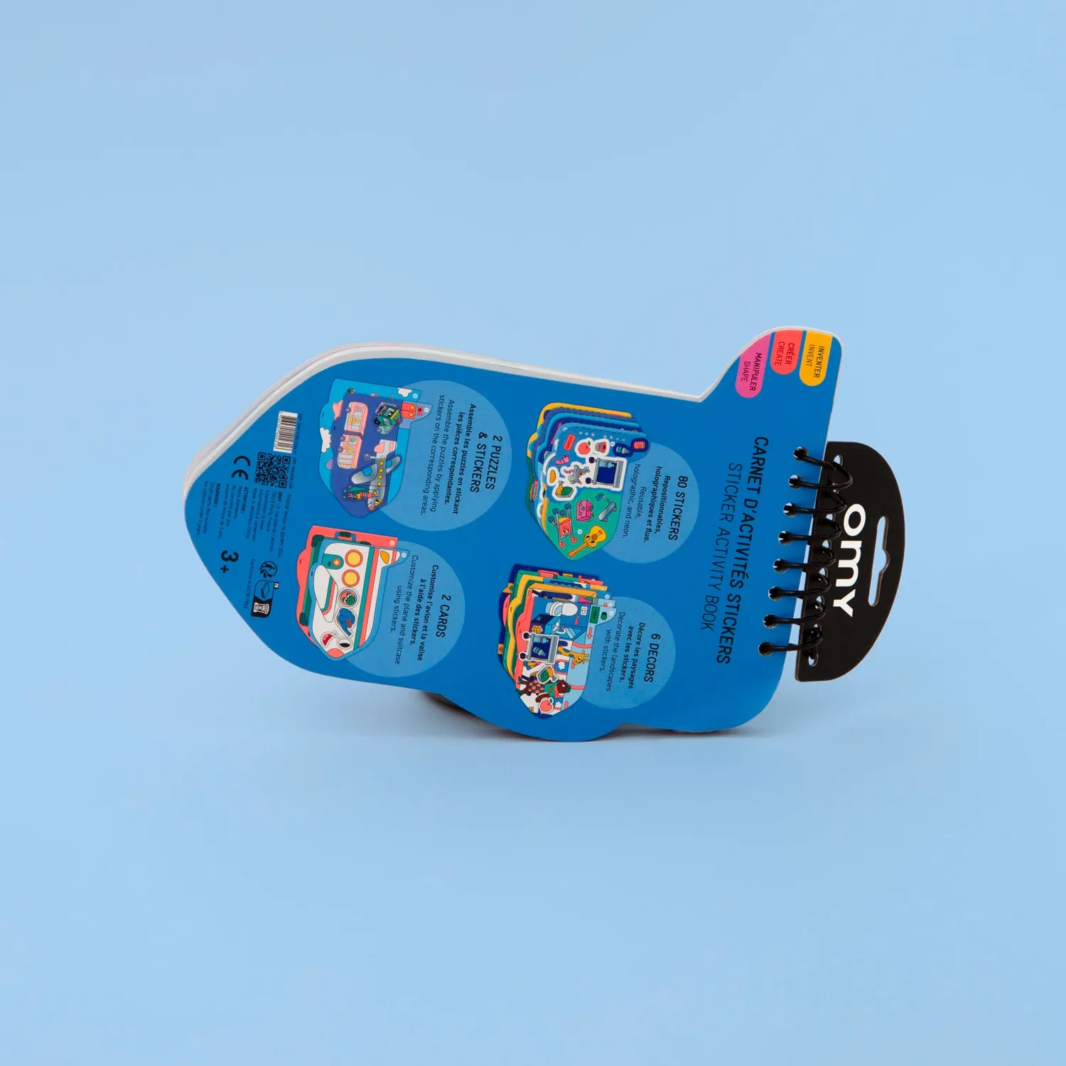 OMY Vroom klistermærkebog bil fra 4 år