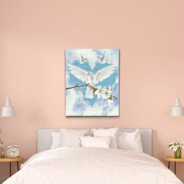 Road2Art Hvide Duer diamond painting 30x40 cm