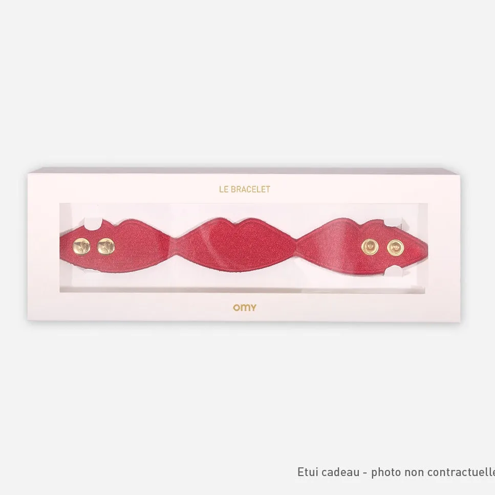 OMY Amour Pink armbånd broderet one size