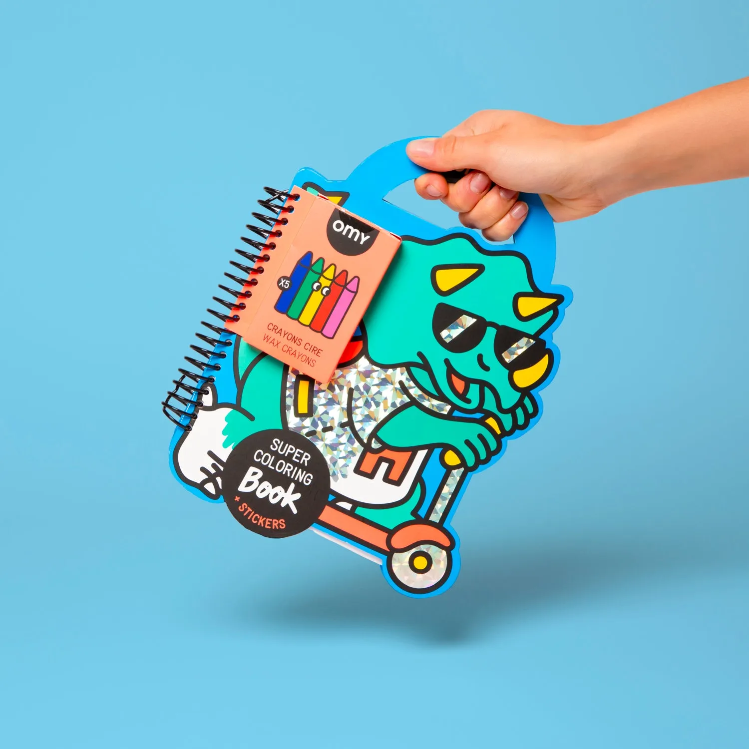 OMY Coloring Stickers Book Dino malebog 35 sider