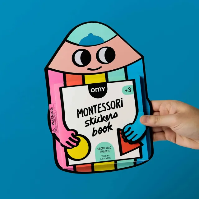 OMY Montessori Stickers Book Geometric Shapes klistermærkebog former