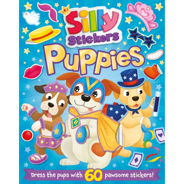Decoden Magic Silly Stickers Puppies klistermærkebog hvalpe