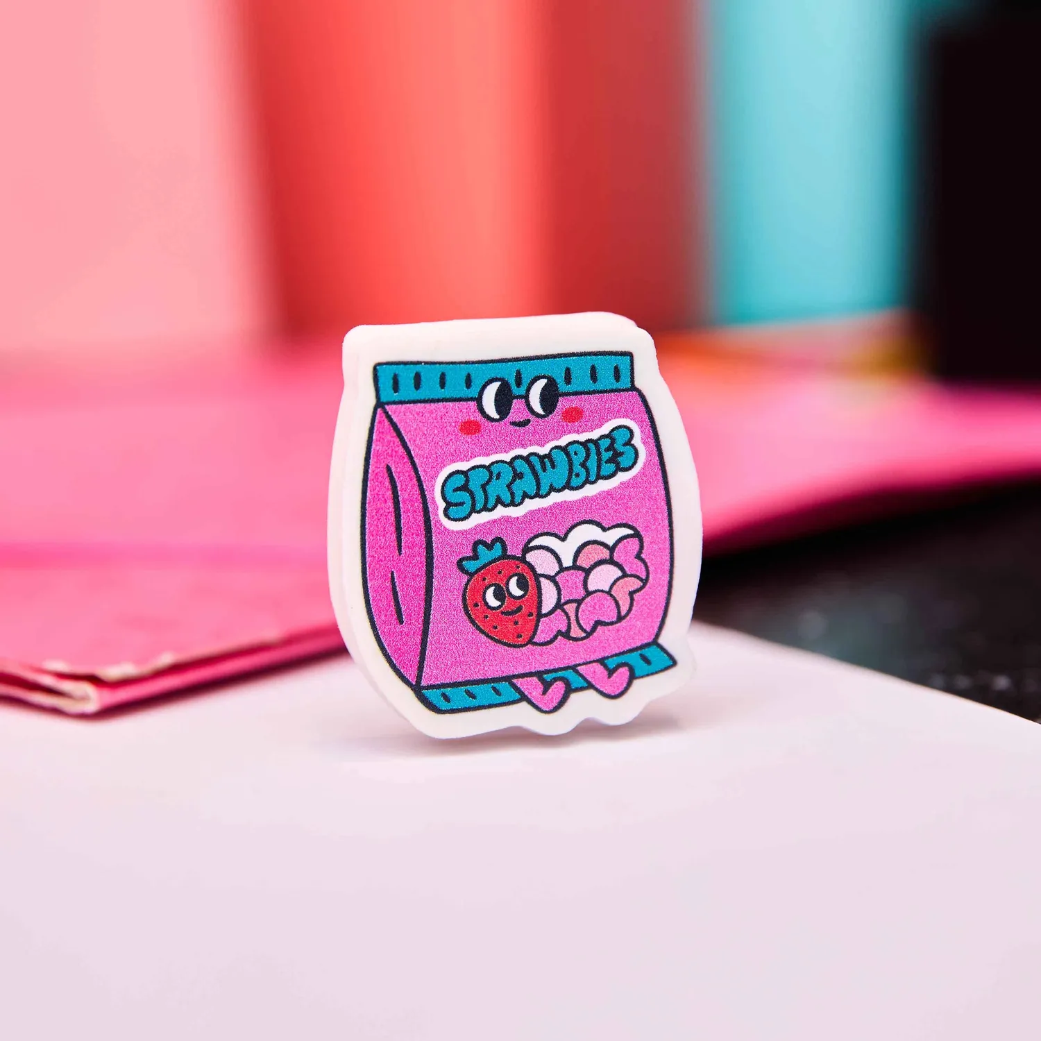 OMY Eraser Buddies Betty viskelæder jordbær