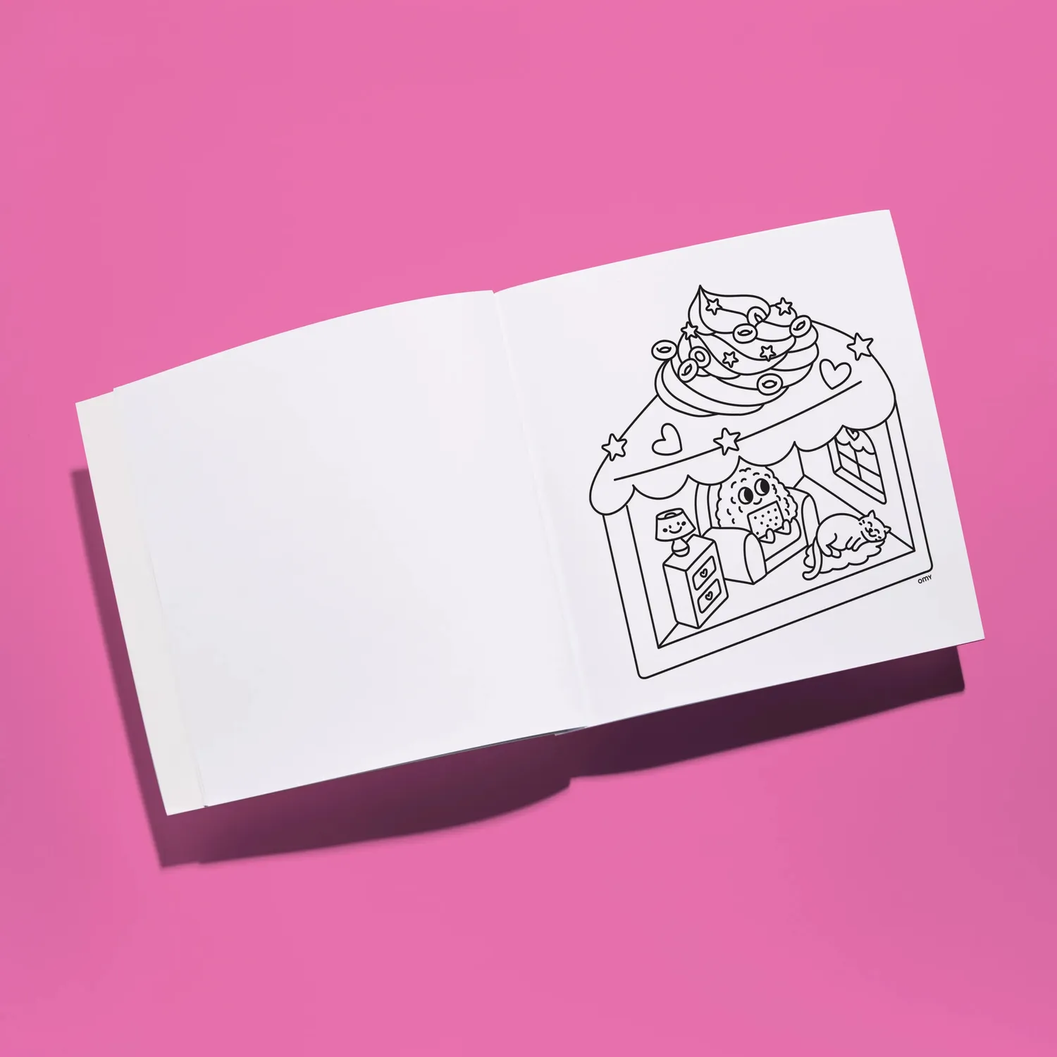 OMY Travel Box Kawaii kreativ boks med tuscher