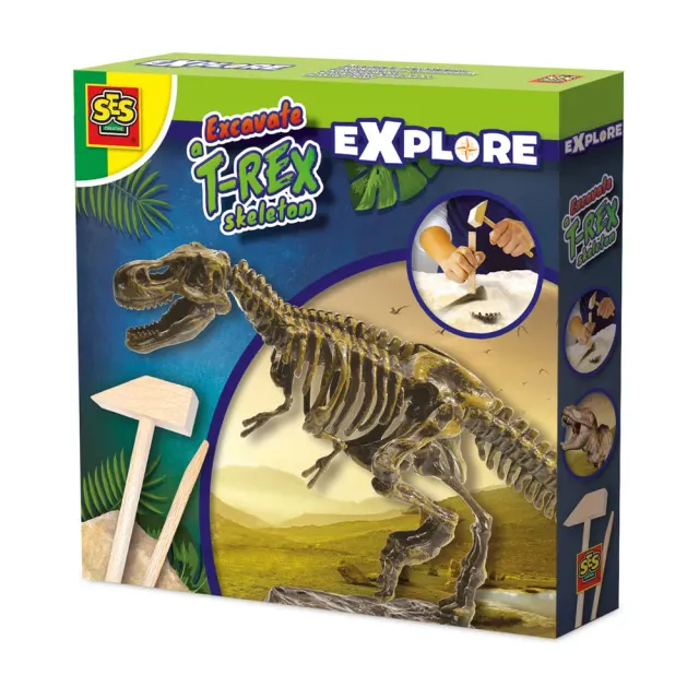 SES Creative T-Rex skelet udgravningssæt arkæolog