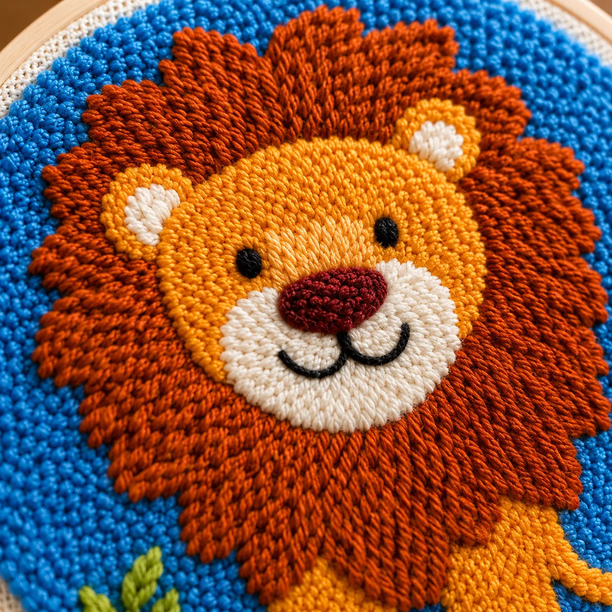 craftsy.dk Punch Needle Lille Løve sæt 20 cm børn