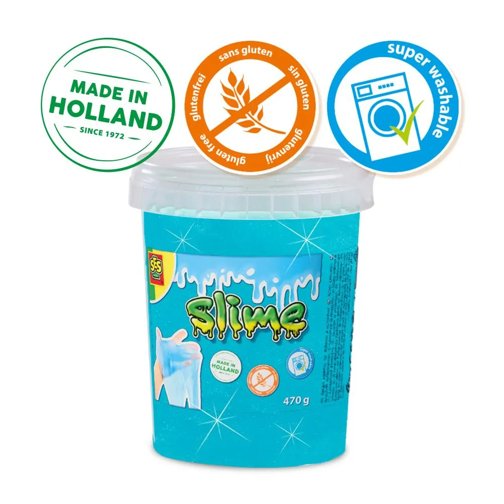 SES Creative Slime Blå Glitter slim 470 g