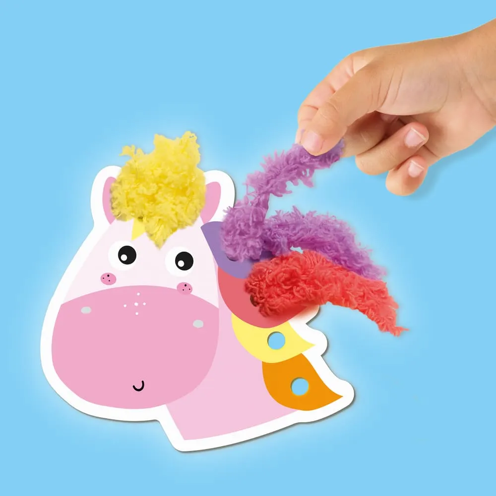 SES Creative Fluffy Loops plysdyr 6 dyr garnsæt