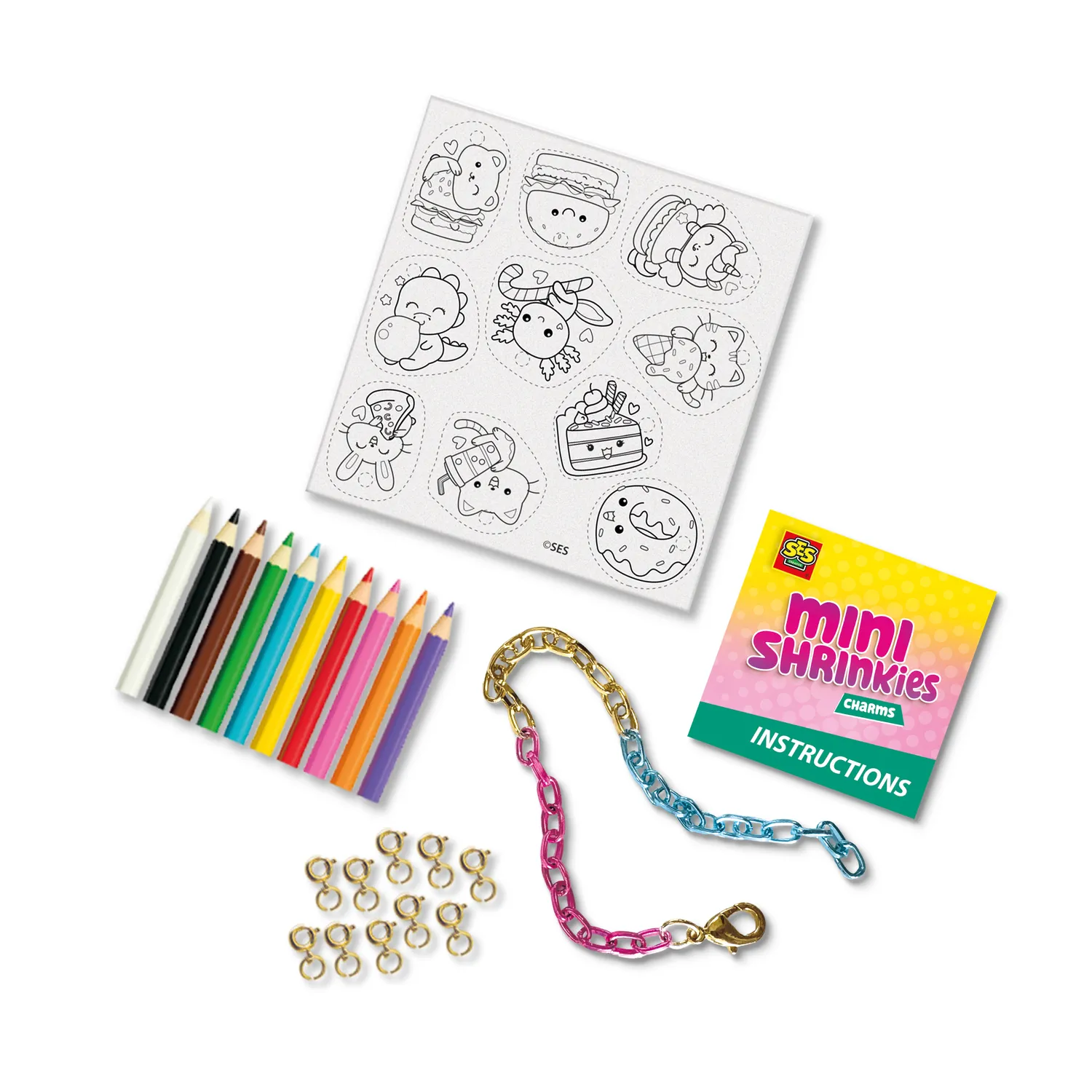 SES Creative Mini Shrinkies Fast Foodies 10 vedhæng