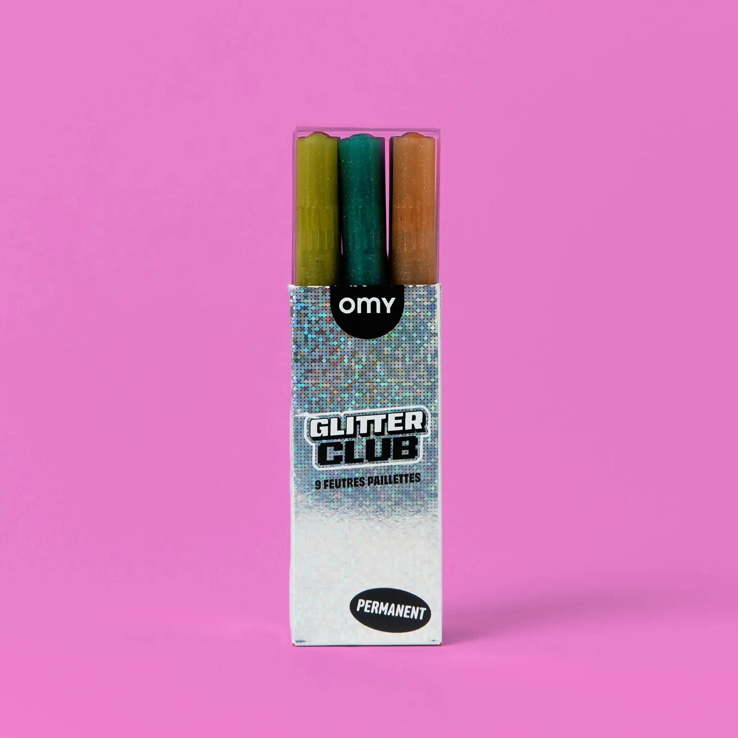 OMY Glitter tuscher 9 stk dækkende glimmer