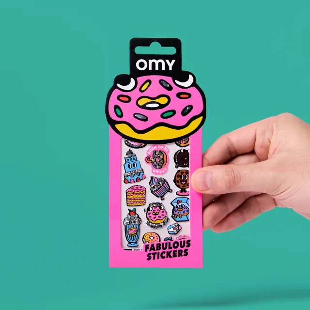 OMY Donuts klistermærker holografiske