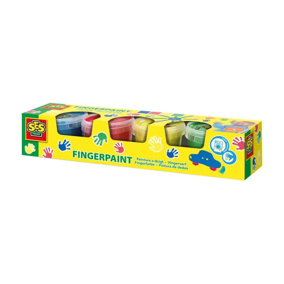 SES Creative Vingerverf fingermaling 4x110 ml