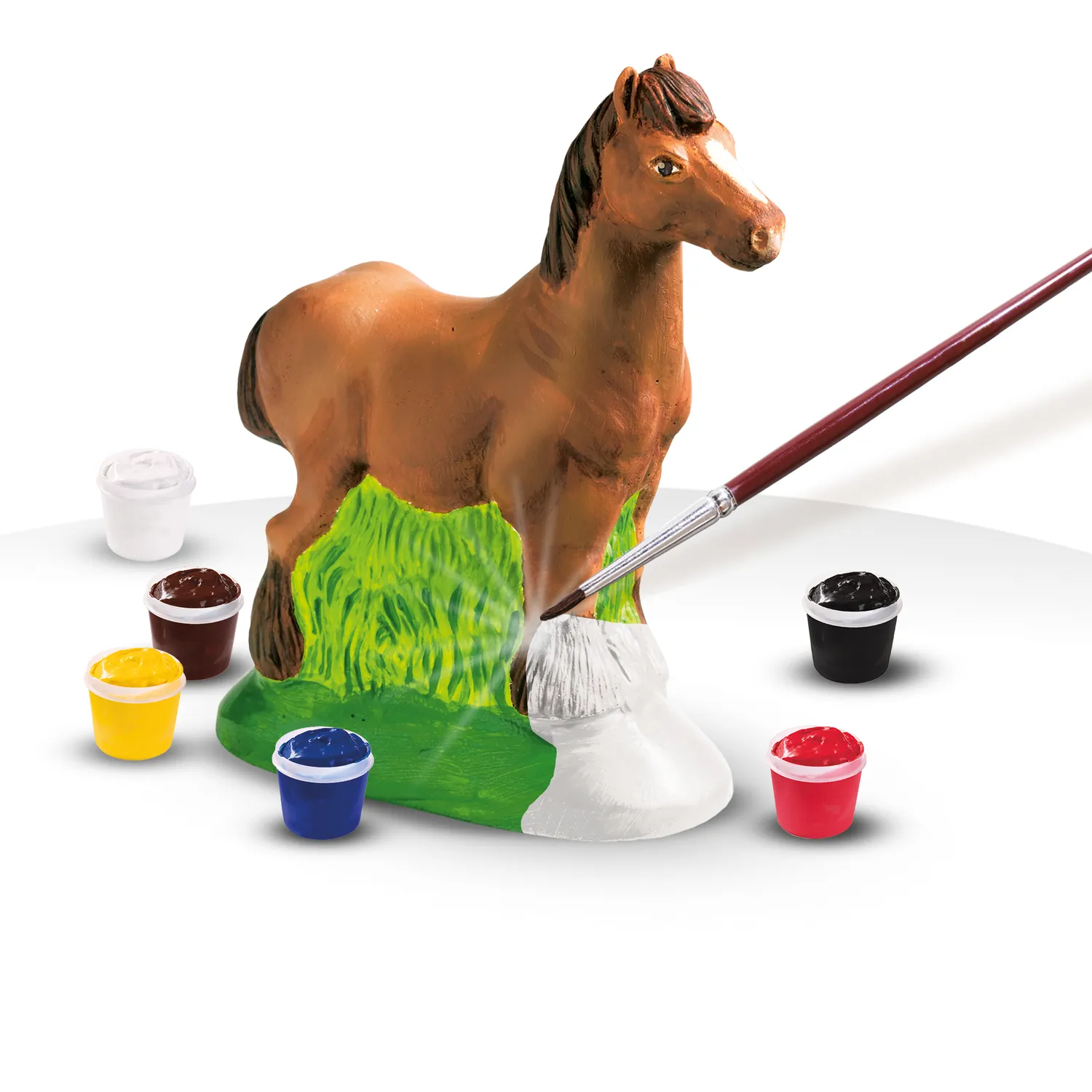 SES Creative Støb og Mal Hest gipssæt med maling
