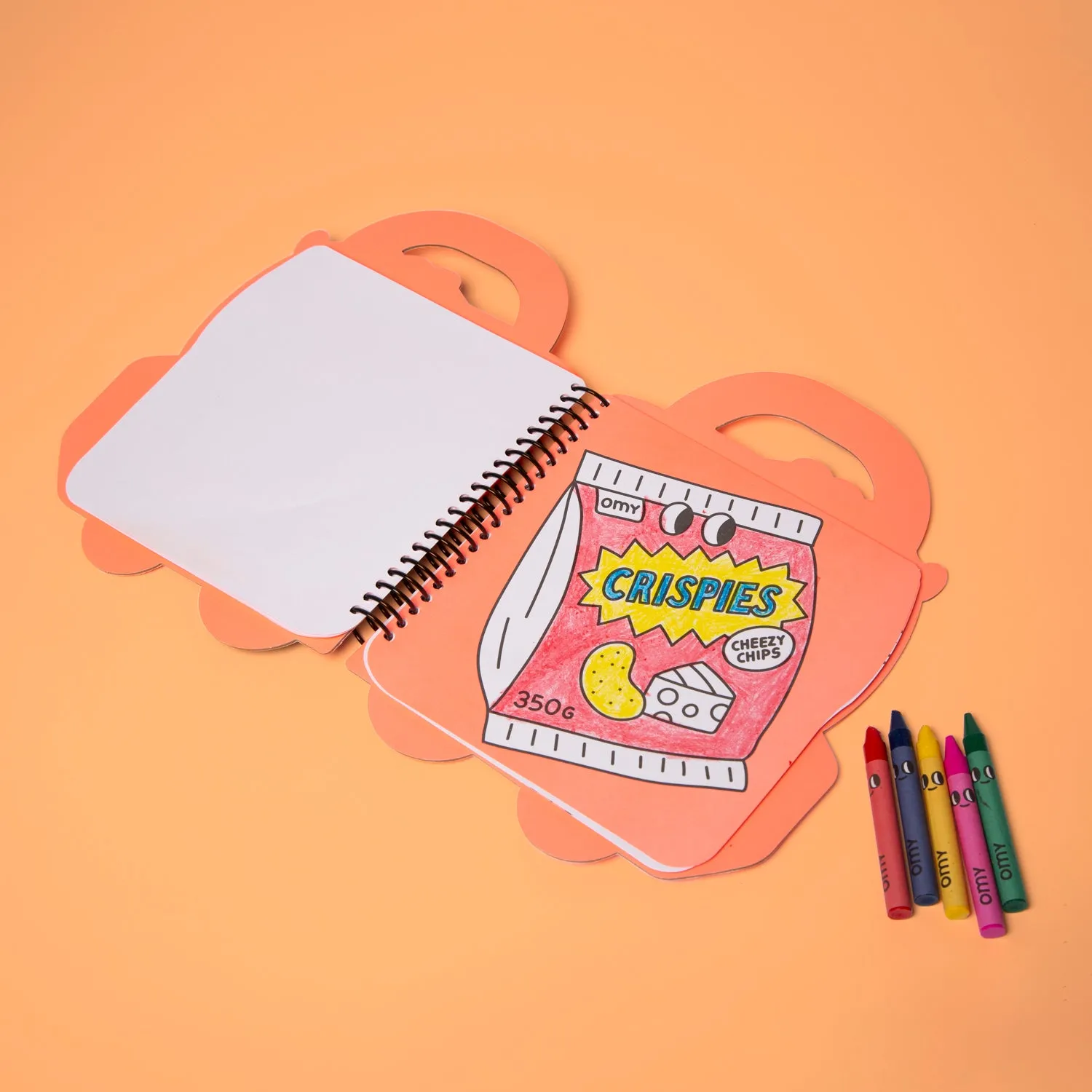 OMY Super Coloring Stickers Book Yummy malebog med farver