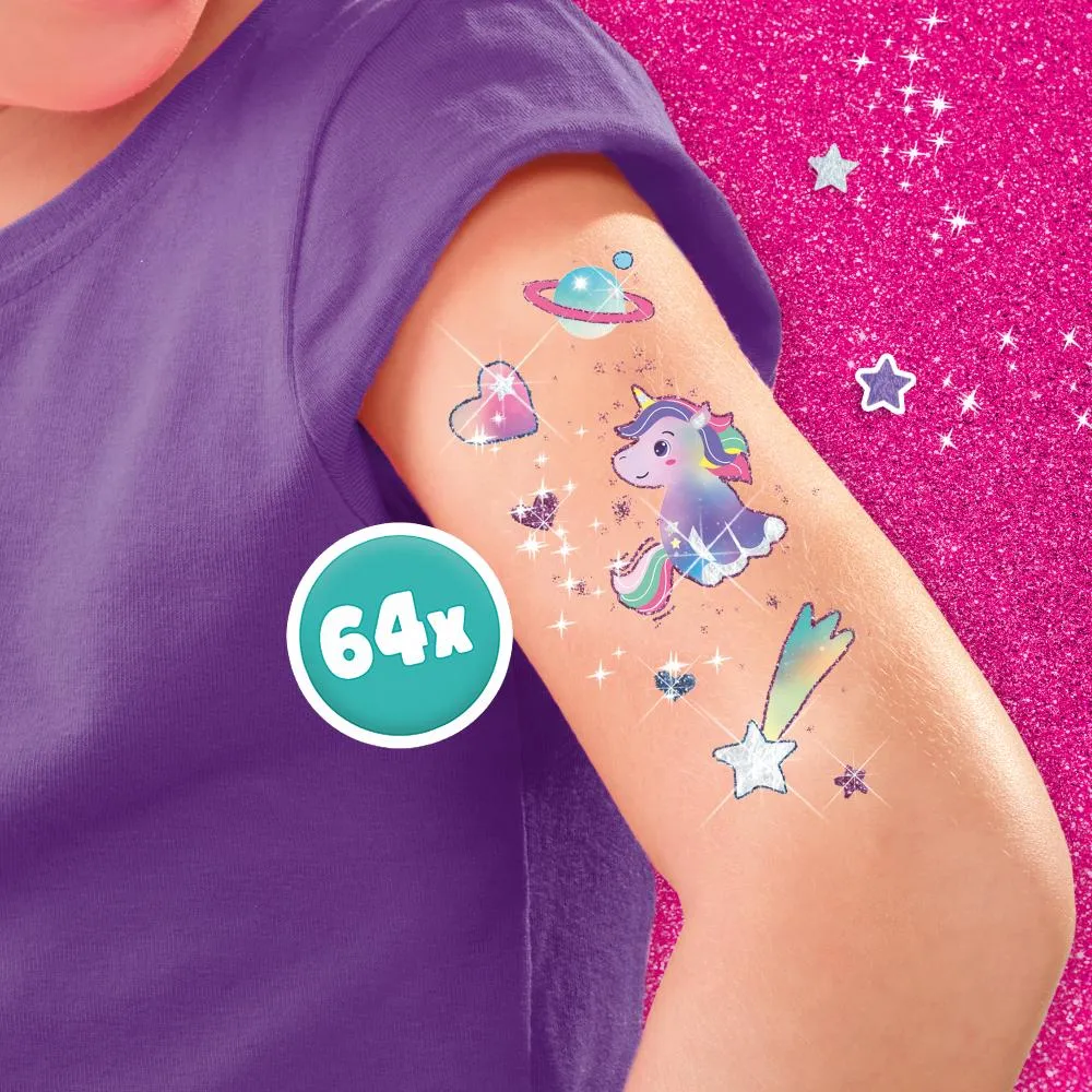 SES Creative Unicorn tatoveringer metallic 64 stk