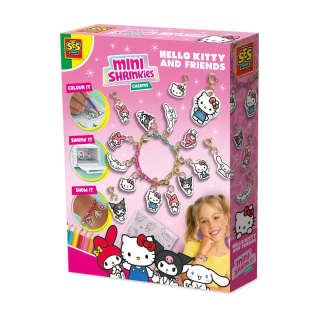 SES Creative Hello Kitty Mini Shrinkies Charms armbåndssæt