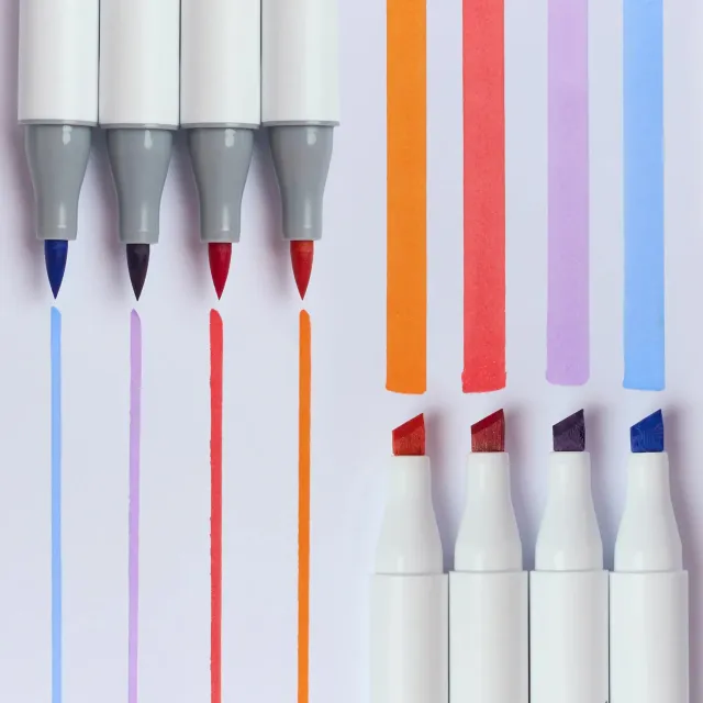 OMY Smooth Ink sprittuscher 9 farver dobbeltspids