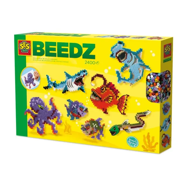 SES Creative Beedz Havdyr strygperler 2400 stk PVC-fri