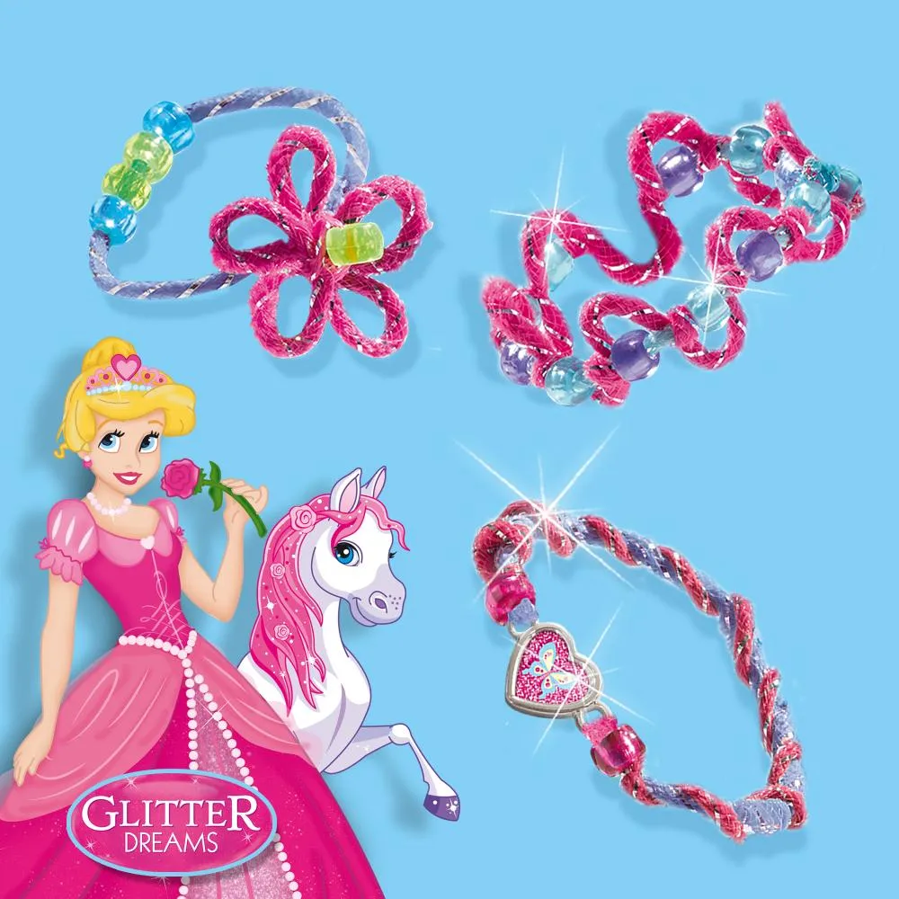SES Creative Glitter armbåndssæt chenilletråd