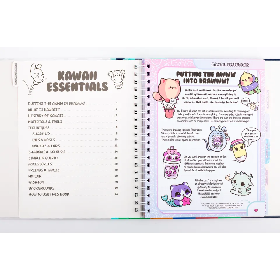 Decoden Magic How to Draw Kawaii tegnebog binder
