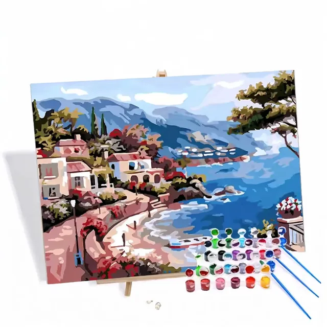 craftsy.dk By ved Havet mal efter tal 40x50 cm uden ramme