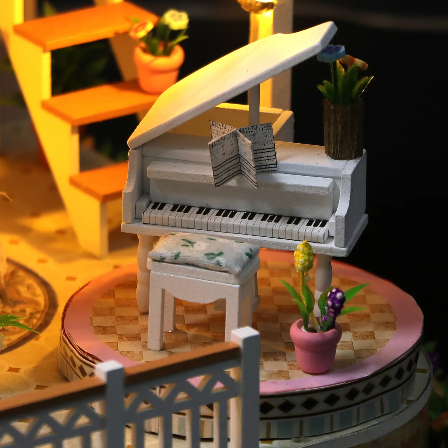 craftsy.dk Sød Verden miniature diorama DIY LED-hus