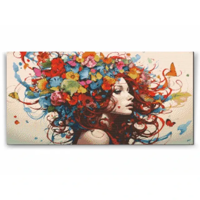 Road2Art Fri som Sommerfugl diamond painting 40x80 cm