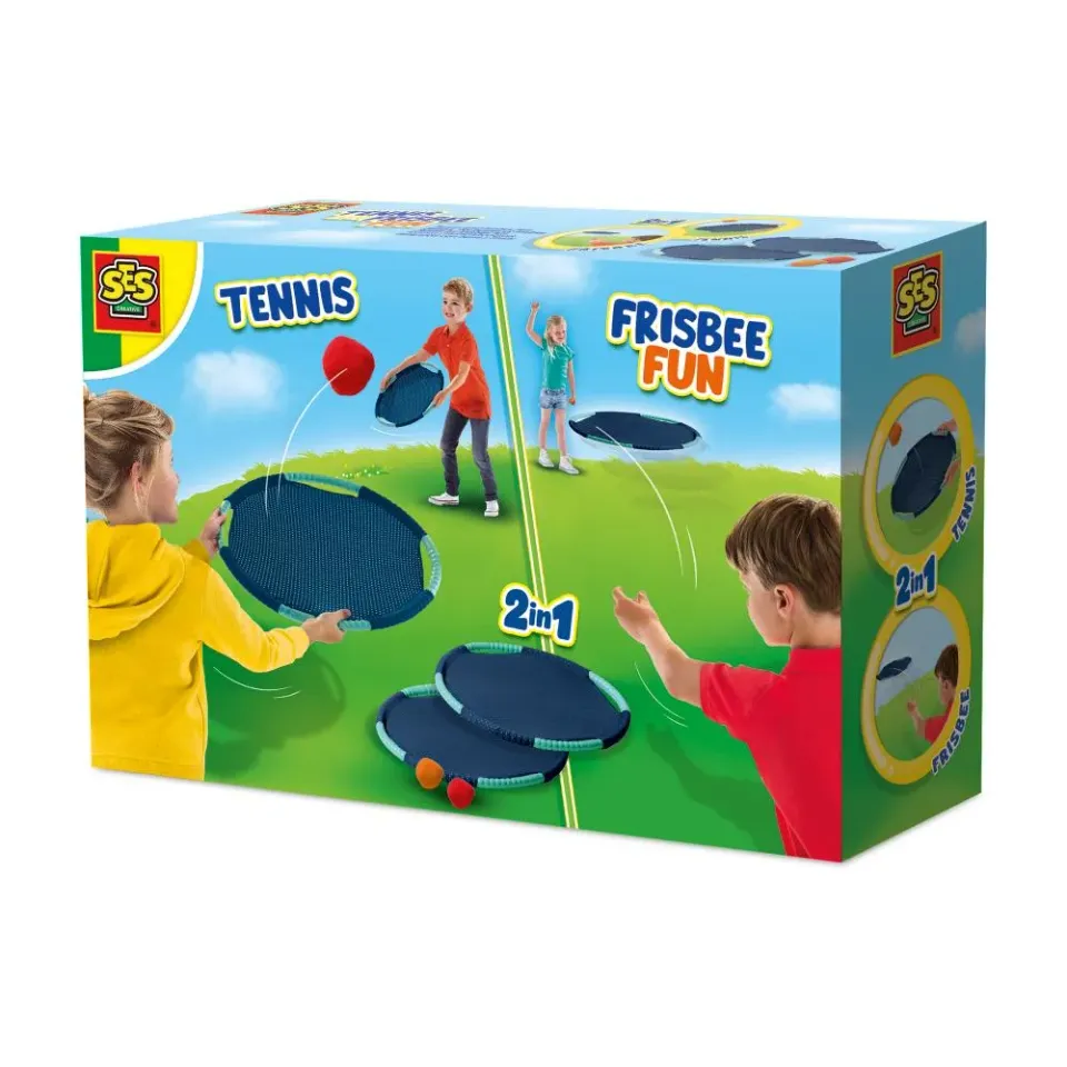SES Creative Tennis Frisbee sæt 2 ringe udendørs