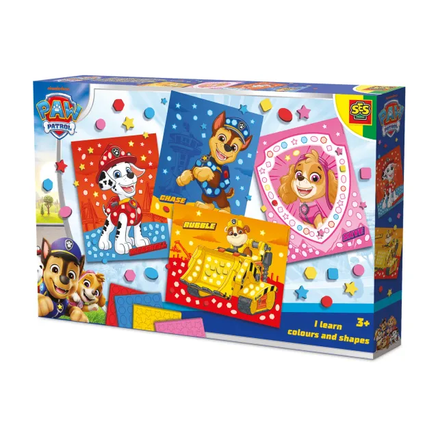 SES Creative Paw Patrol mosaiksæt lær farver former