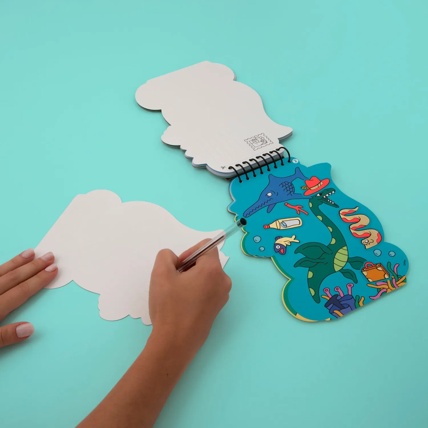 OMY Dinos Sticker Activity Book klistermærkebog