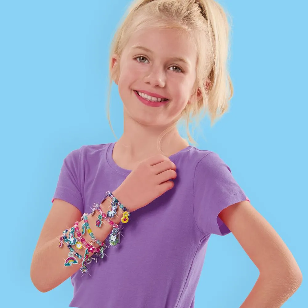 SES Creative Puffy Sticker armbåndssæt 5 stk glitter