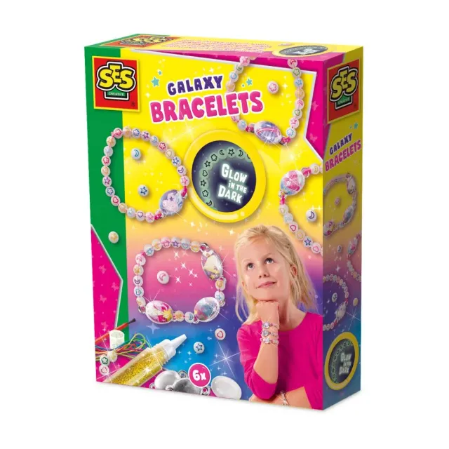 SES Creative Galaxy Glow in the Dark armbåndssæt selvlysende