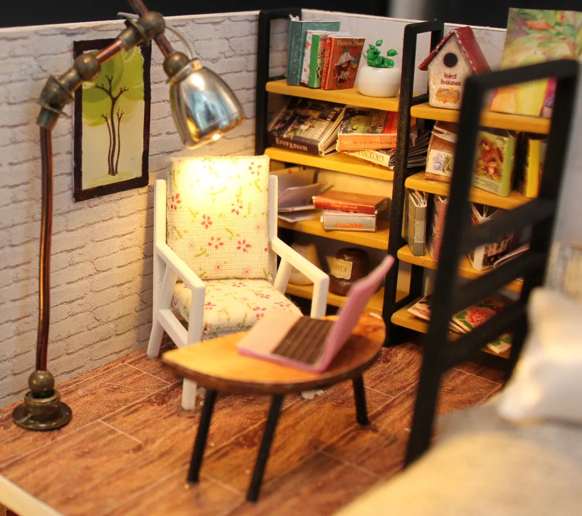 Craftsy Miniature Diorama Skandinavisk Hus byggesæt LED