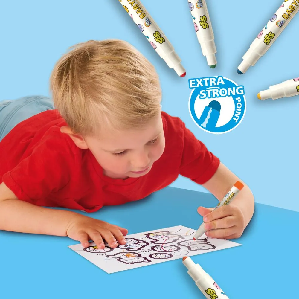 SES My First Stickers klistermærker 26 stk + tusser fra 1 år