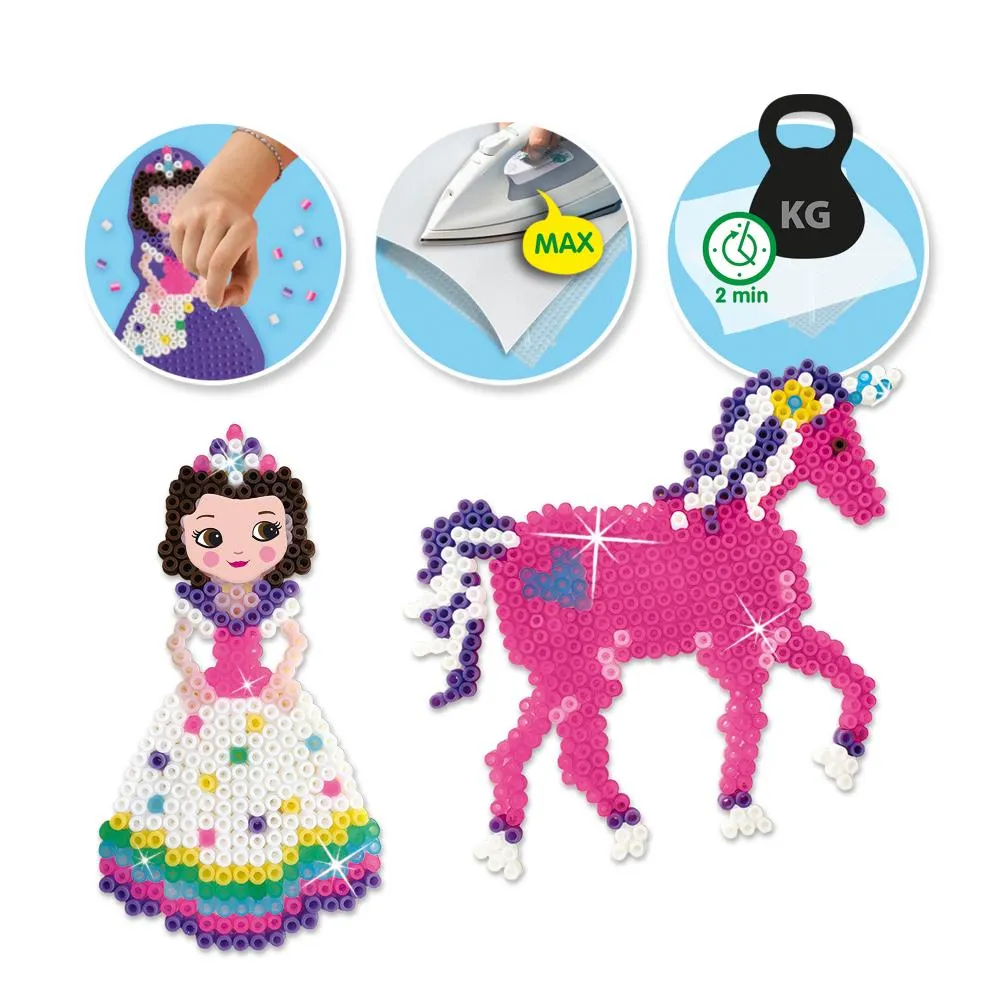 SES Creative Beedz strygeperler enhjørninge prinsesser med plader