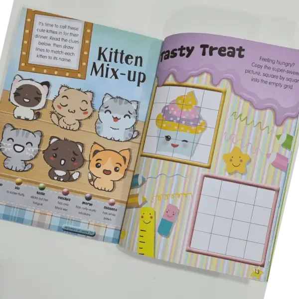 Decoden Magic Puffy Sticker Activity Book Cute aktivitetsbog