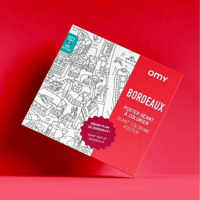 OMY Bordeaux POS21 maleplakat kæmpe by