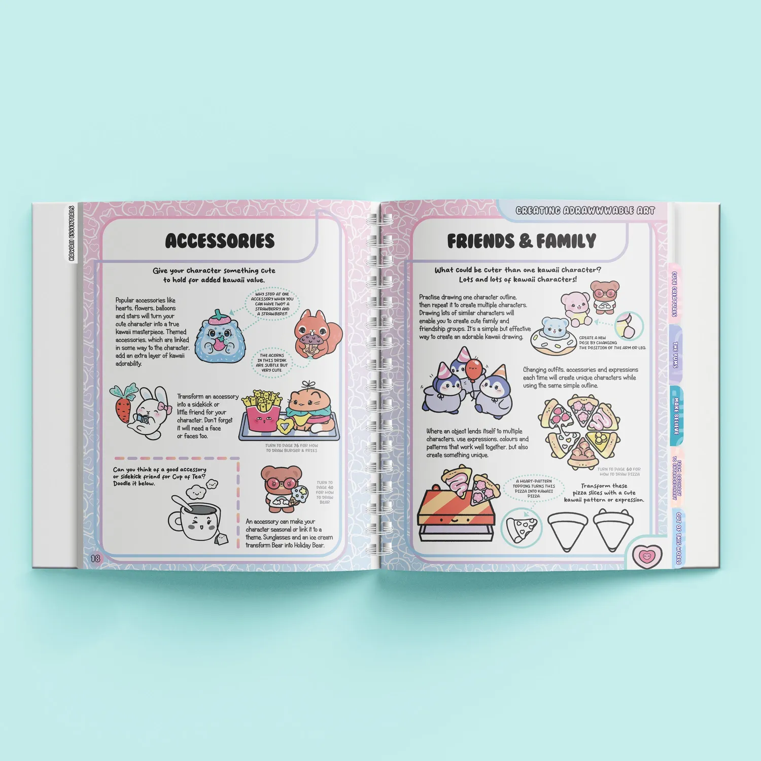 Decoden Magic How to Draw Kawaii tegnebog binder